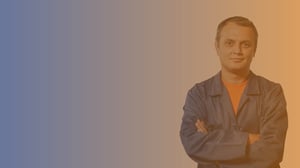 Man in gradient background