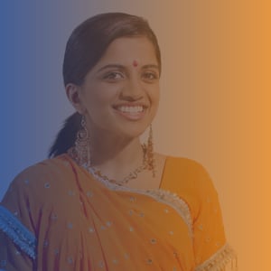 Asian woman smiling